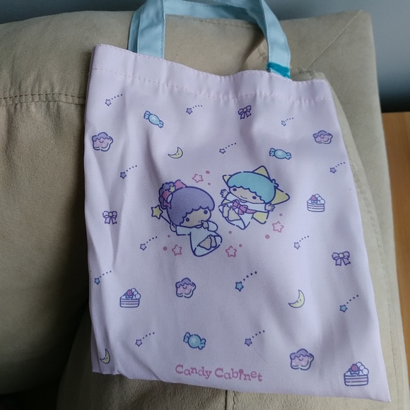 Sanrio Little Twin Stars mini pastel tote bag - Picture 3 of 3